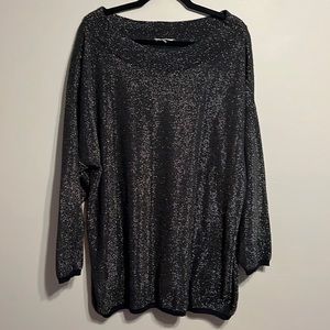 Vintage 3X gold shimmer Encore top